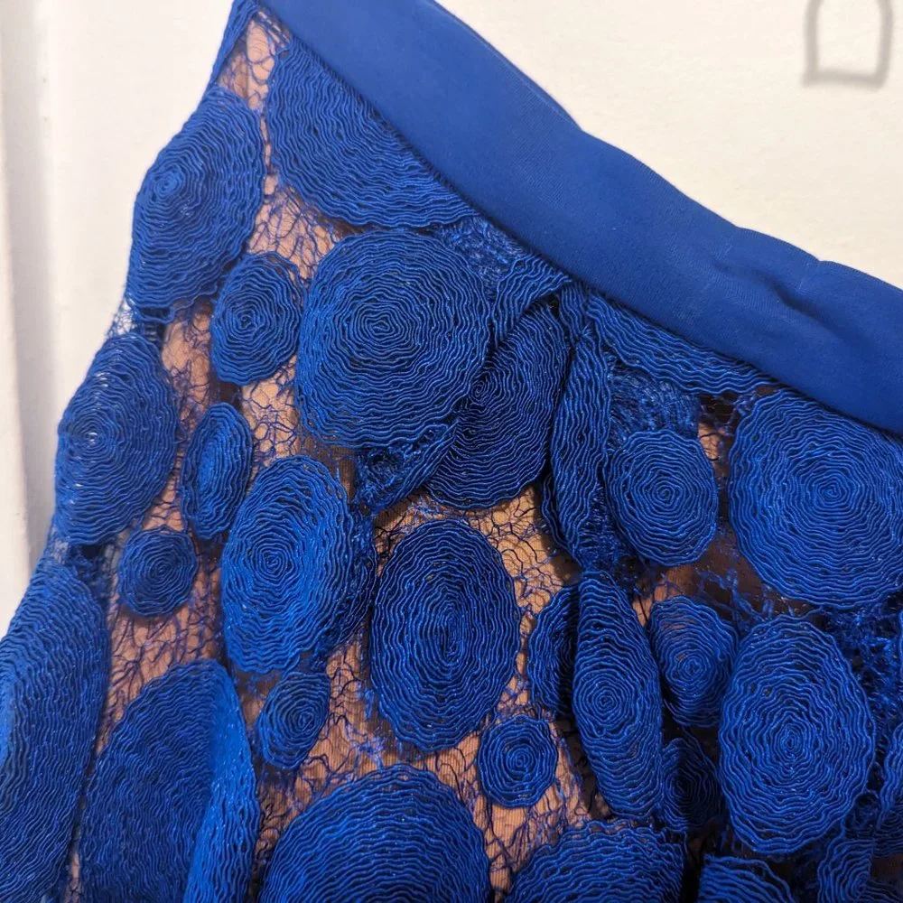 Anthropologie Eva Franco Blue "Albustru" Circle Skirt - Picture 4 of 16